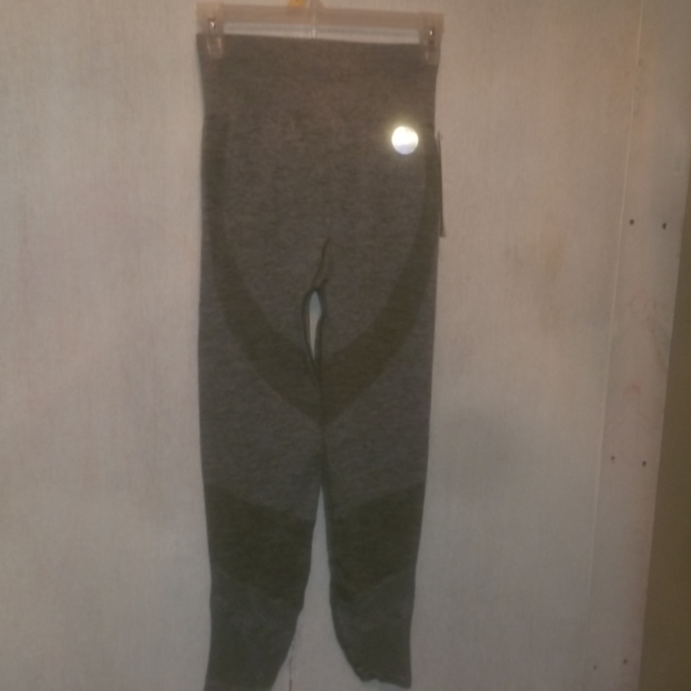 Light grey pink victoria secret seamless leggings